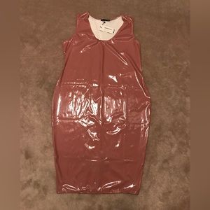 Nude Plus Size Plunge Midi Dress